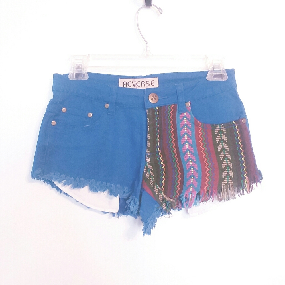 Reverse BlueTribal Heart Pocket Shorts New With Tags Size Small